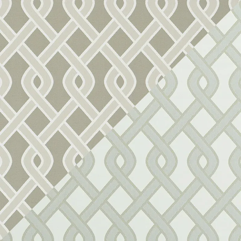 CLEO TRELLIS INDOOR/OUTDOOR fabric NEUTRAL color by Schumacher