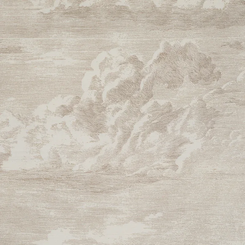 CLOUD TOILE Fabric – CHAMPAGNE | Schumacher | Wallpaper Twin CLOUD TOILE fabric CHAMPAGNE color by Schumacher