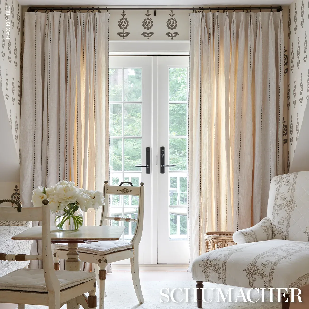Clyde Sheer fabric DRIFTWOOD color by Schumacher
