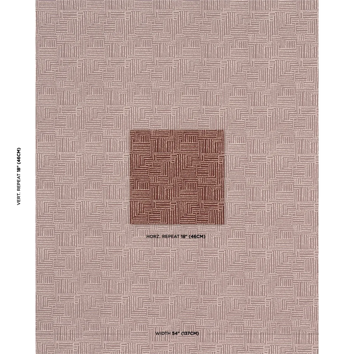 COCO HAND SCREEN PRINT fabric COCONUT LATTE color by Schumacher