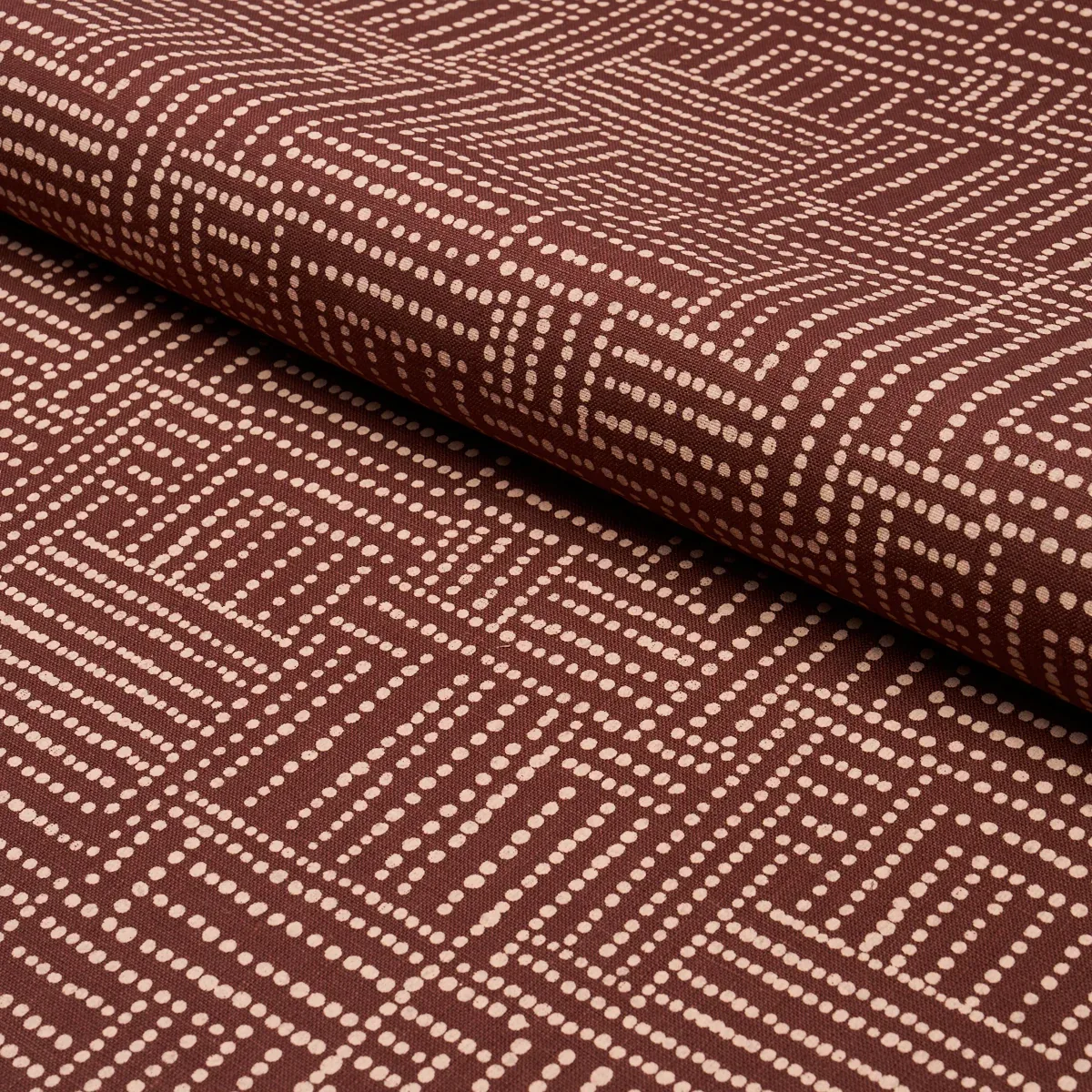 COCO HAND SCREEN PRINT fabric COCONUT LATTE color by Schumacher