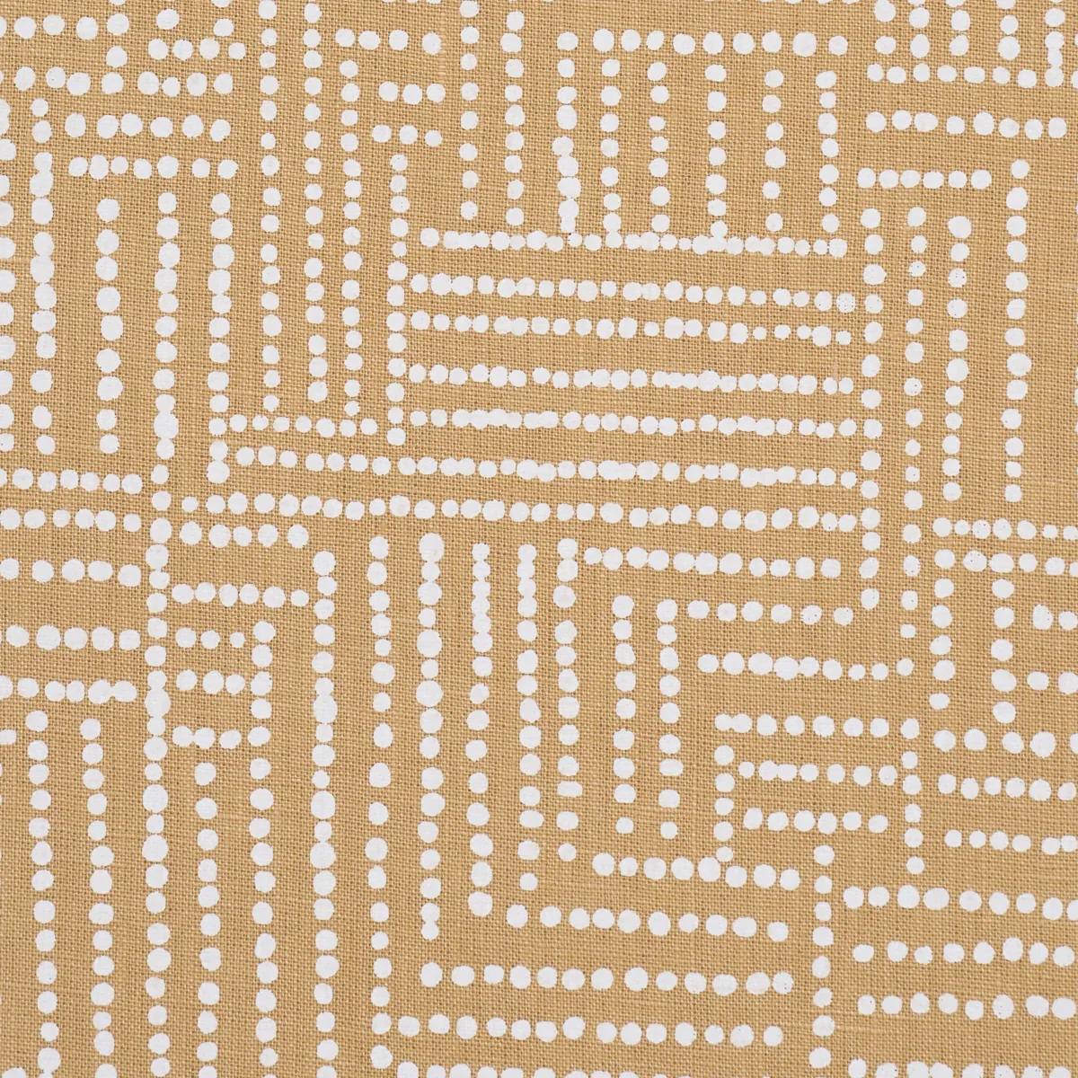 COCO HAND SCREEN PRINT Fabric – SUNBLEACHED OCHRE | Schumach COCO HAND SCREEN PRINT fabric SUNBLEACHED OCHRE color by Schumacher