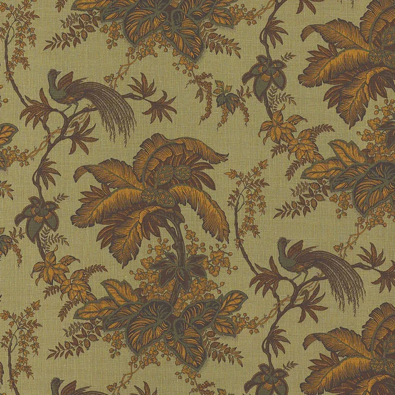 COCONUT GROVE fabric SPRUCE color by Schumacher