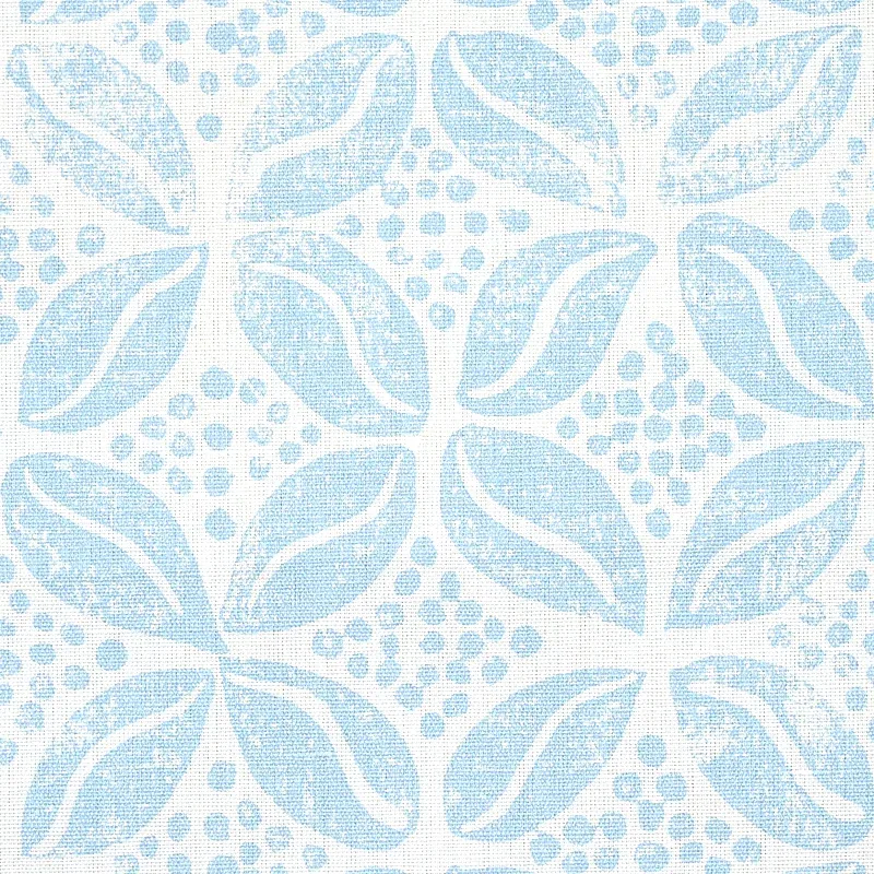 Coffee Bean Fabric – SKY | Schumacher | Wallpaper Twins Coffee Bean fabric SKY color by Schumacher