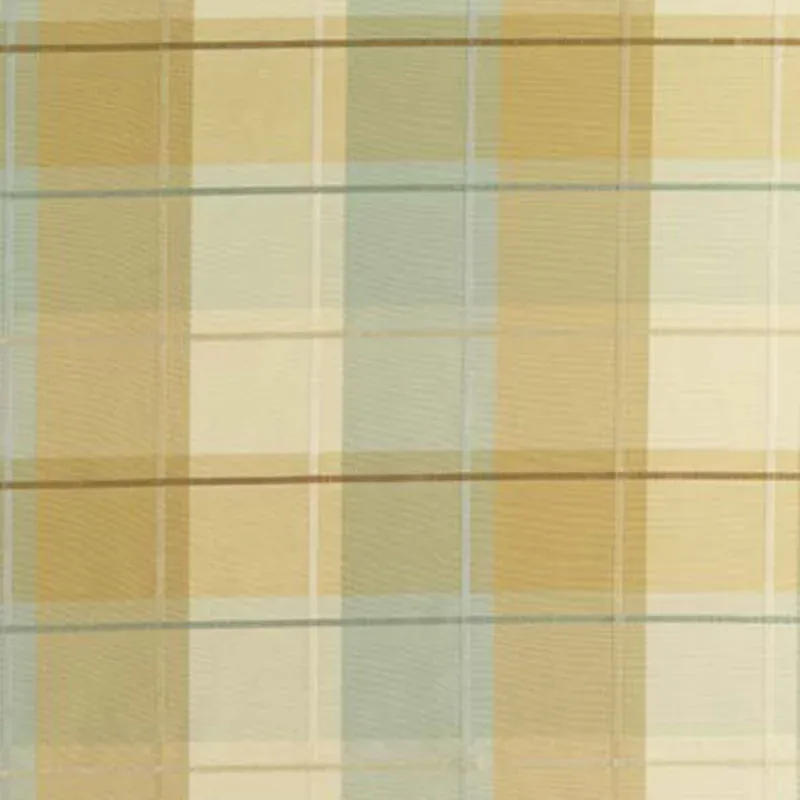 COIN SILK PLAID fabric AQUA color by Schumacher