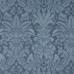 COLETTE LINEN/SILK DAMASK Fabric – INDIGO | Schumacher | Wal COLETTE LINEN/SILK DAMASK fabric INDIGO color by Schumacher