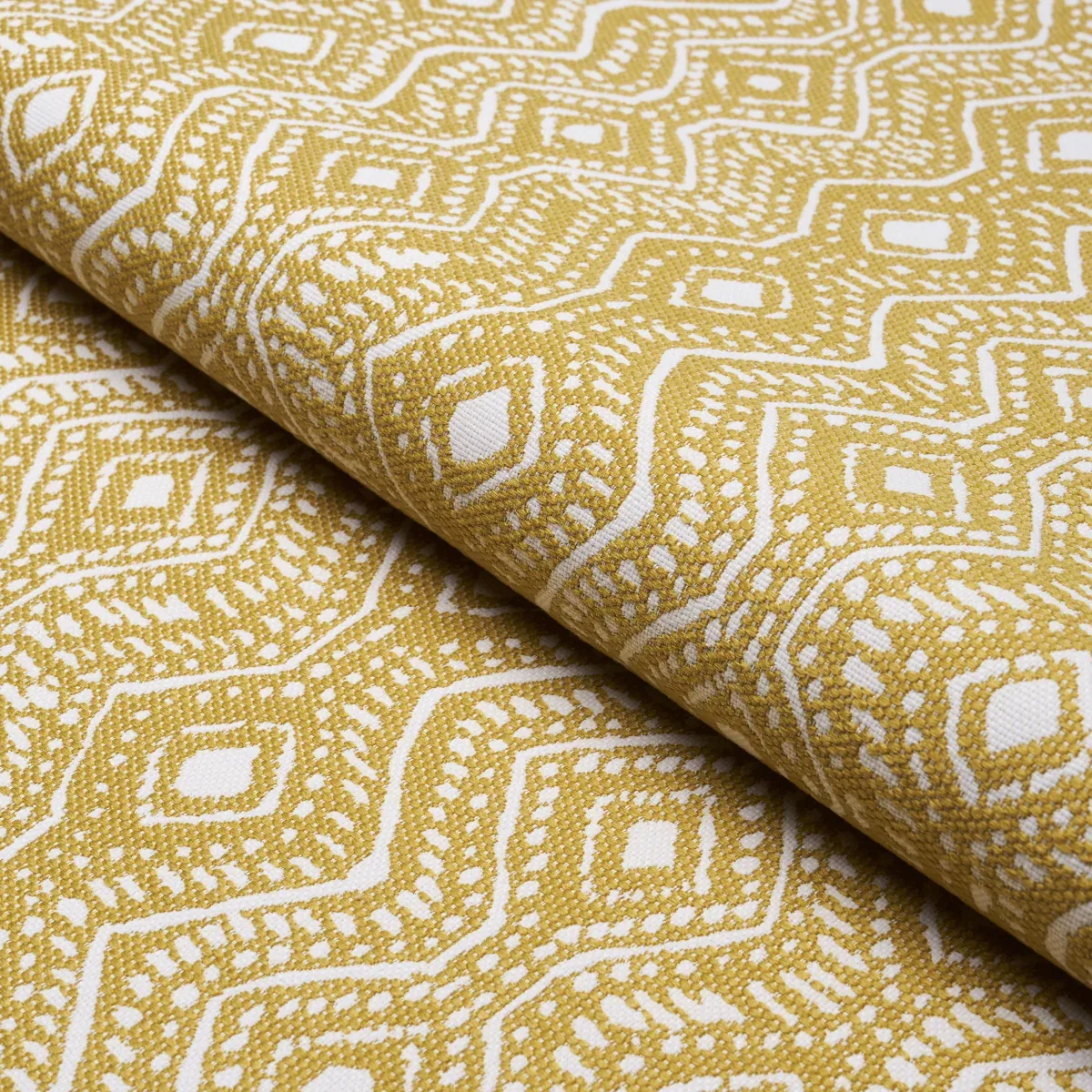 COLMA INDOOR/OUTDOOR fabric MARIGOLD color by Schumacher