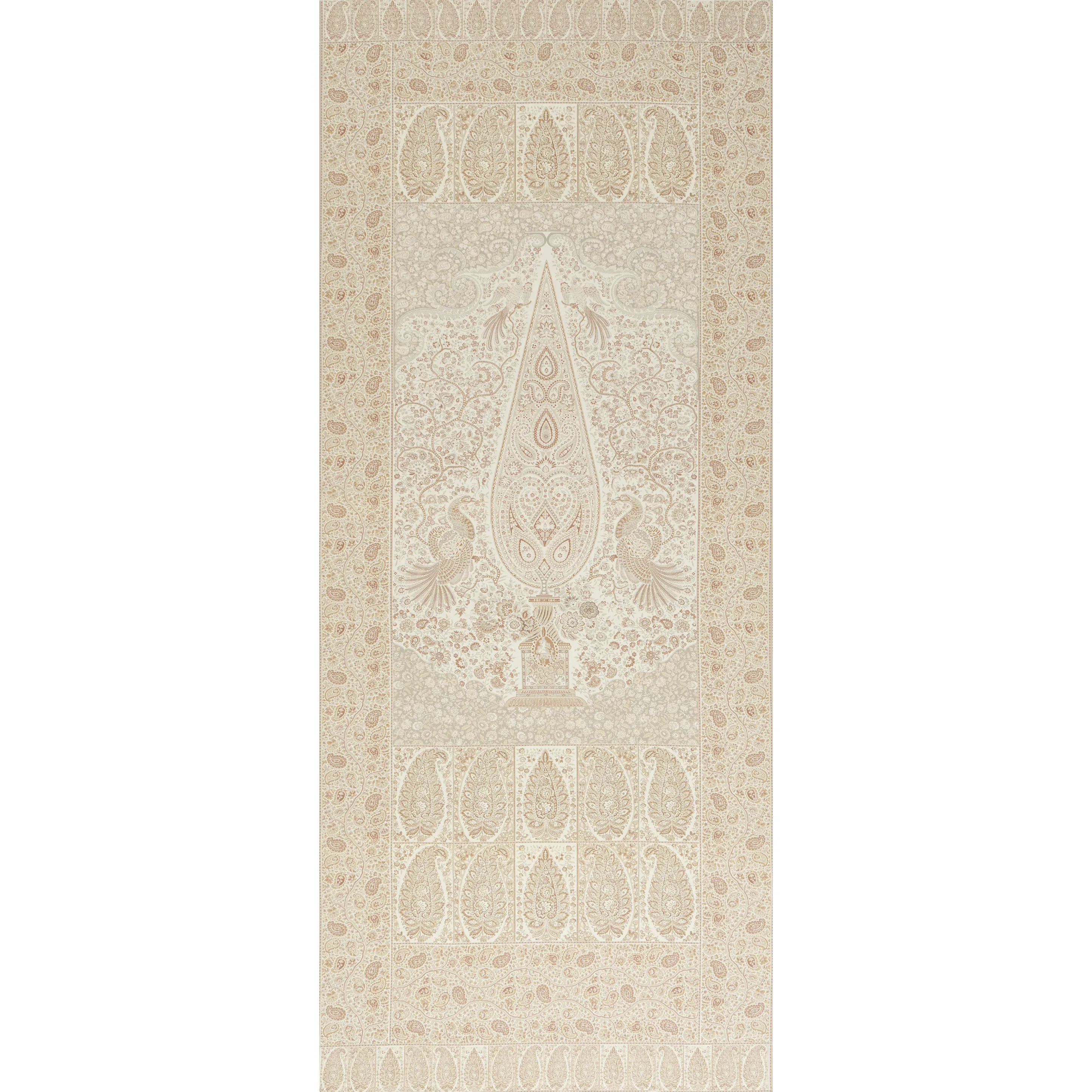 COLMERY PAISLEY PANEL fabric PARCHMENT color by Schumacher