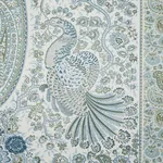 COLMERY PAISLEY PANEL Fabric – PEACOCK | Schumacher | Wallpa COLMERY PAISLEY PANEL fabric PEACOCK color by Schumacher