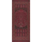 COLMERY PAISLEY PANEL fabric ROUGE color by Schumacher
