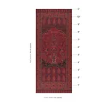 COLMERY PAISLEY PANEL fabric ROUGE color by Schumacher