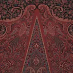 COLMERY PAISLEY PANEL fabric ROUGE color by Schumacher