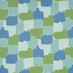 COLORBLOCK IKAT Fabric – AQUA | Schumacher | Wallpaper Twins COLORBLOCK IKAT fabric AQUA color by Schumacher
