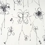 COME BACK AS A FLOWER Fabric – SOFT BLACK | Schumacher | Wal COME BACK AS A FLOWER fabric SOFT BLACK color by Schumacher
