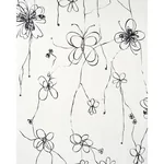 COME BACK AS A FLOWER Fabric – SOFT BLACK | Schumacher | Wal COME BACK AS A FLOWER fabric SOFT BLACK color by Schumacher