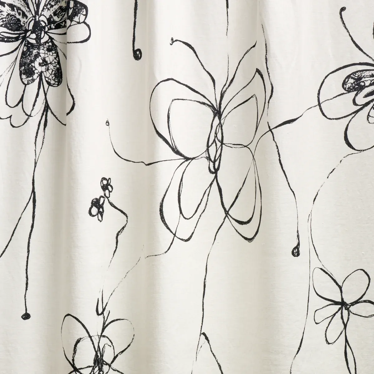 COME BACK AS A FLOWER Fabric – SOFT BLACK | Schumacher | Wal COME BACK AS A FLOWER fabric SOFT BLACK color by Schumacher