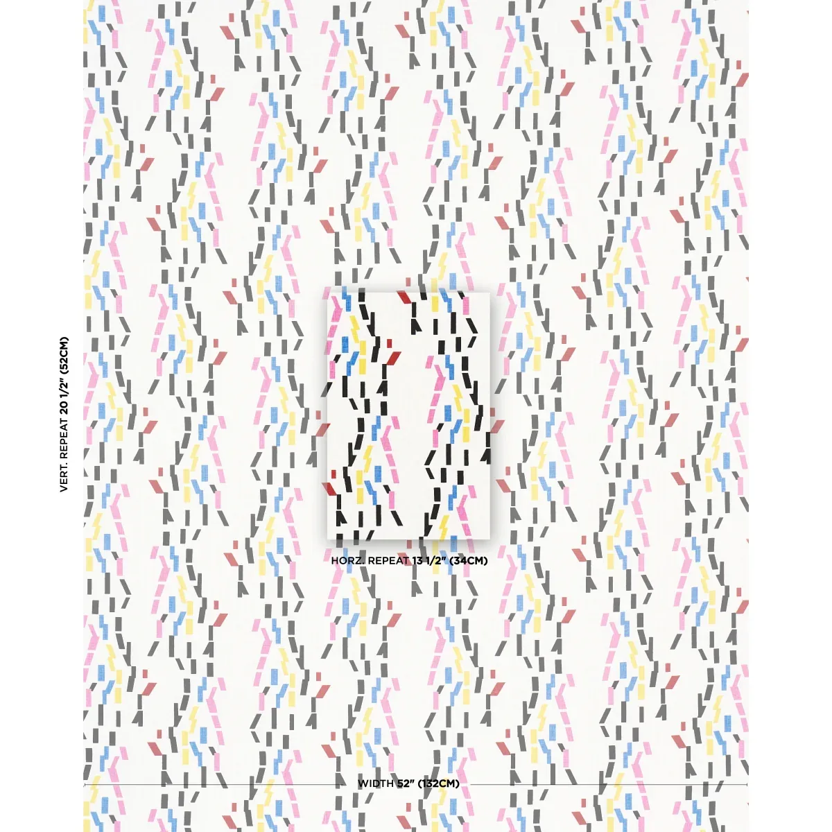 CONFETTI Fabric – MULTI | Schumacher | Wallpaper Twins CONFETTI fabric MULTI color by Schumacher