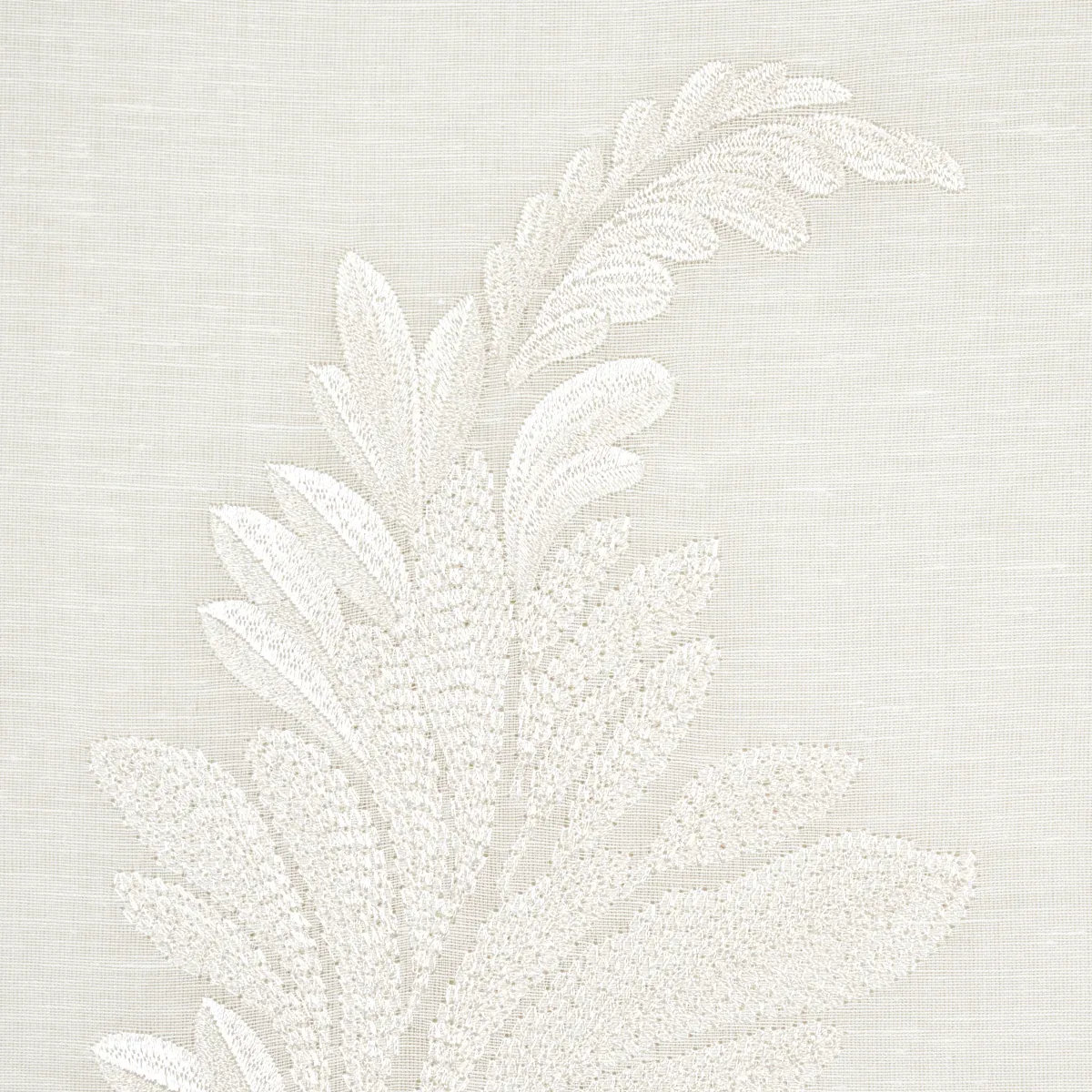 CONTESSA EMBROIDERED SHEER Fabric – IVORY | Schumacher | Wal CONTESSA EMBROIDERED SHEER fabric IVORY color by Schumacher