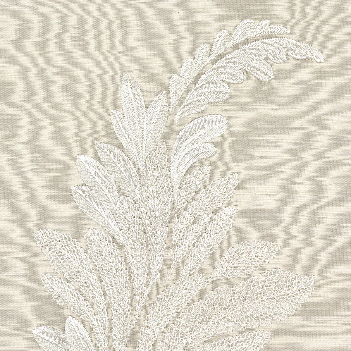 CONTESSA EMBROIDERED SHEER Fabric – PEARL | Schumacher | Wal CONTESSA EMBROIDERED SHEER fabric PEARL color by Schumacher