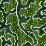 CORAIL VELVET Fabric – EMERALD | Schumacher | Wallpaper Twin CORAIL VELVET fabric EMERALD color by Schumacher