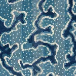 CORAIL VELVET Fabric – MEDITERRANEAN | Schumacher | Wallpape CORAIL VELVET fabric MEDITERRANEAN color by Schumacher