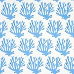 Coral fabric BLUE color by Schumacher