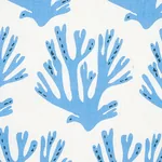 Coral fabric BLUE color by Schumacher