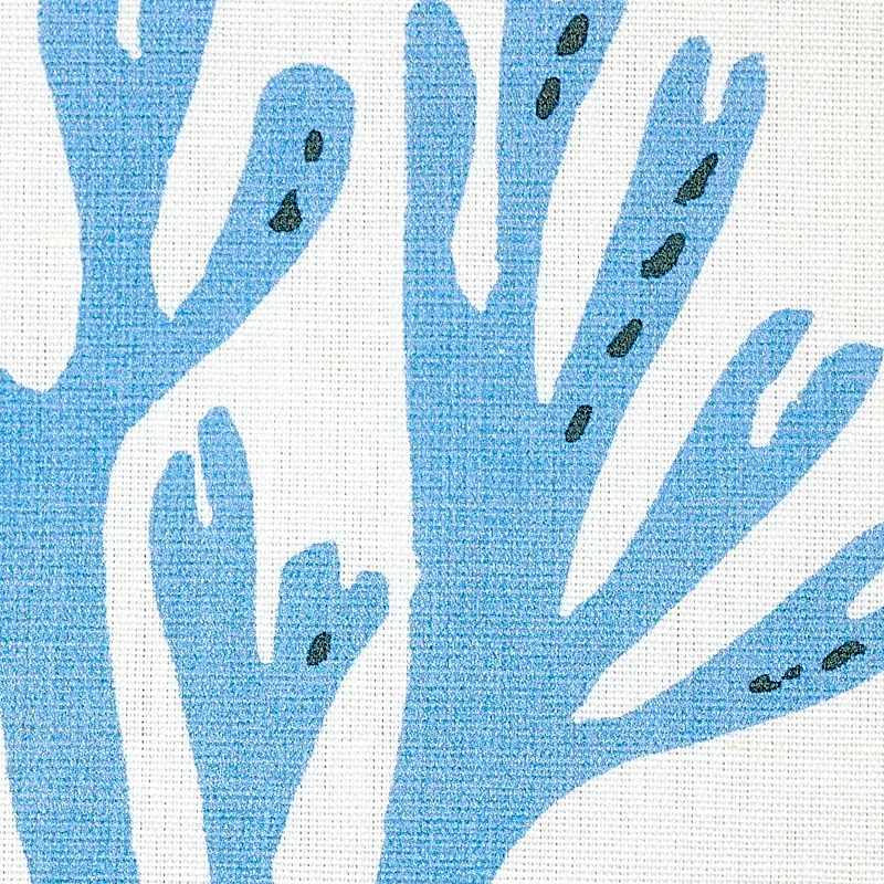 Coral fabric BLUE color by Schumacher