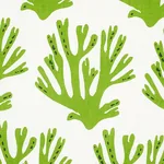 Coral Fabric – GREEN | Schumacher | Wallpaper Twins Coral fabric GREEN color by Schumacher