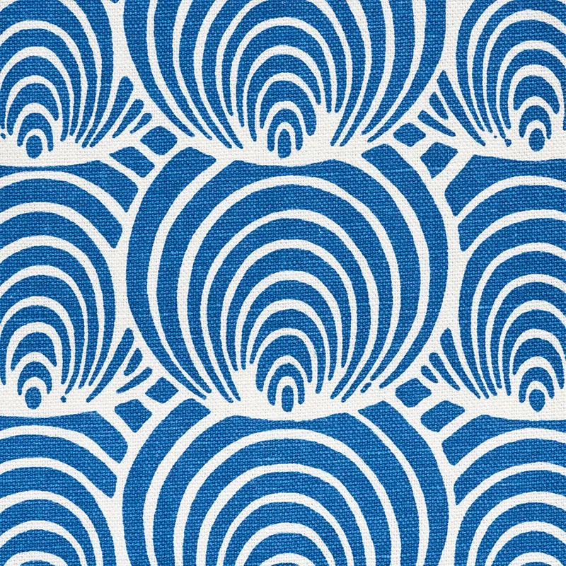 CORALLINE Fabric – BLUE | Schumacher | Wallpaper Twins CORALLINE fabric BLUE color by Schumacher