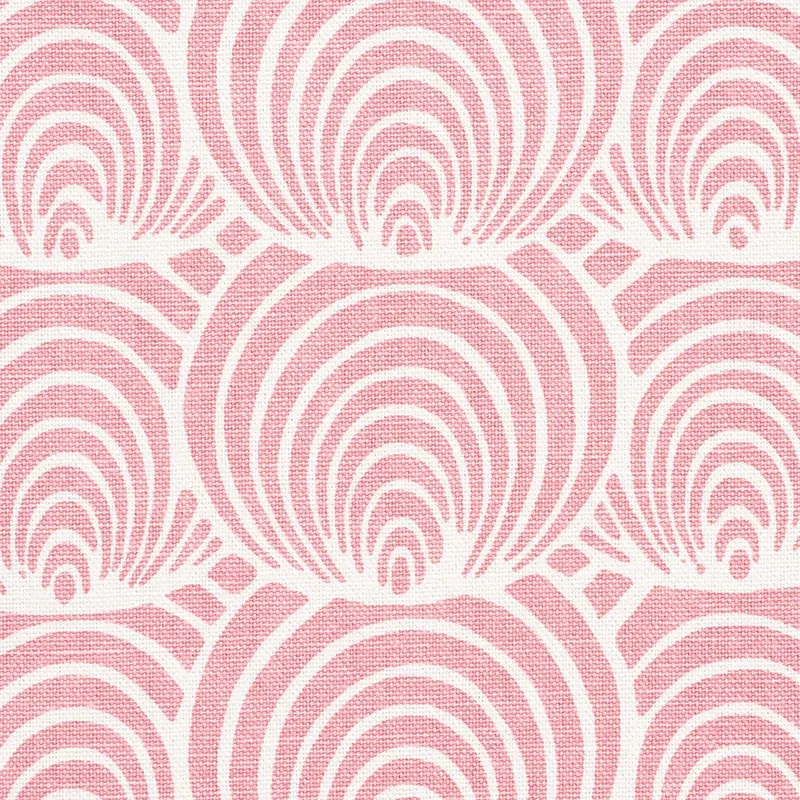 CORALLINE Fabric – PINK | Schumacher | Wallpaper Twins CORALLINE fabric PINK color by Schumacher