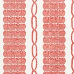 CORALLINE fabric RED color by Schumacher