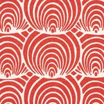 CORALLINE fabric RED color by Schumacher