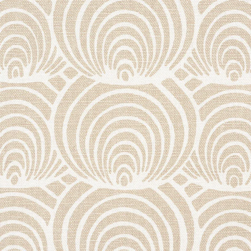 CORALLINE fabric SAND color by Schumacher