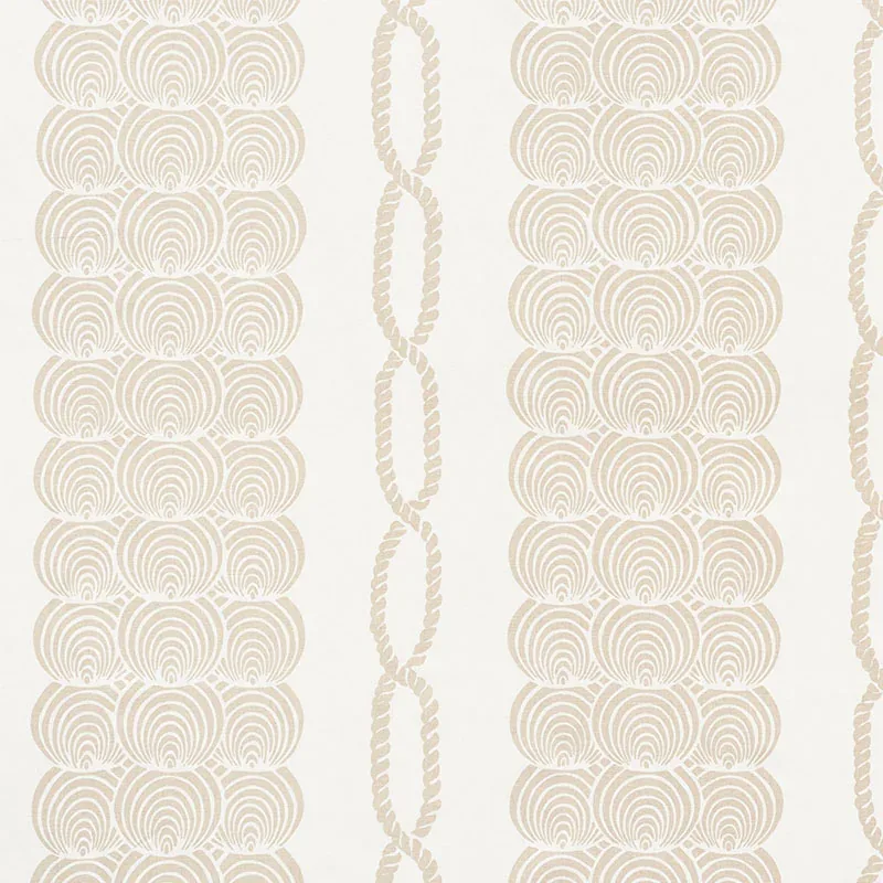 CORALLINE fabric SAND color by Schumacher