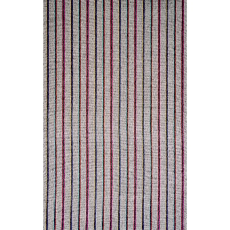 CORCHA HAND WOVEN STRIPE fabric MONO MULTI color by Schumacher