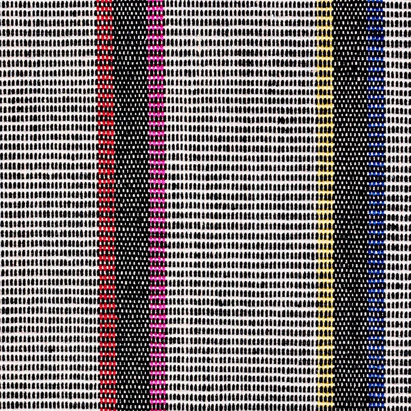 CORCHA HAND WOVEN STRIPE fabric MONO MULTI color by Schumacher