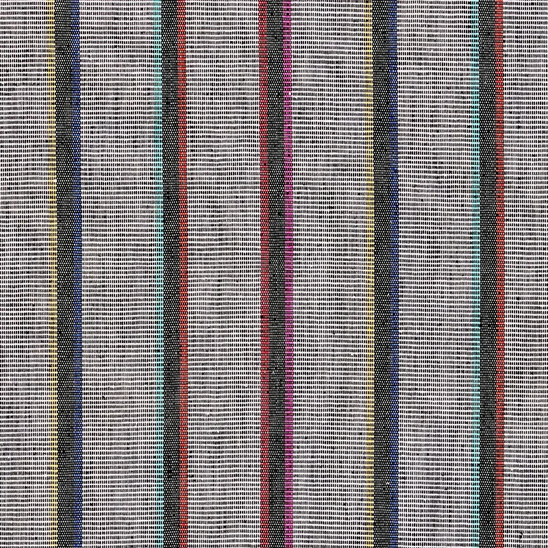 CORCHA HAND WOVEN STRIPE fabric MONO MULTI color by Schumacher