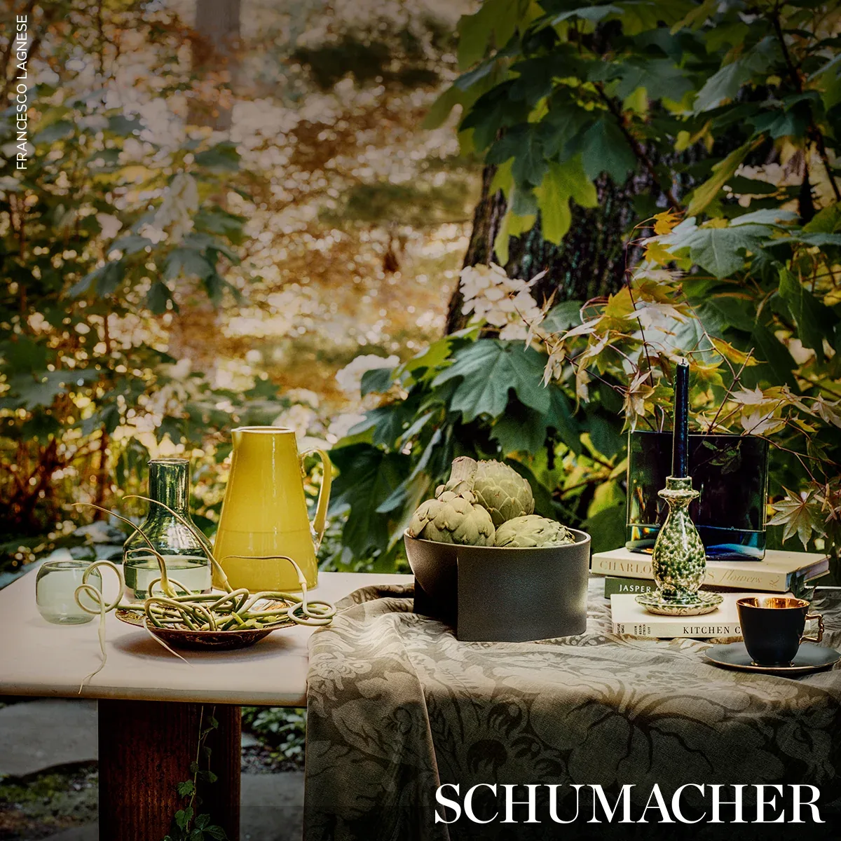 CORDWAIN VELVET fabric OLIVE color by Schumacher