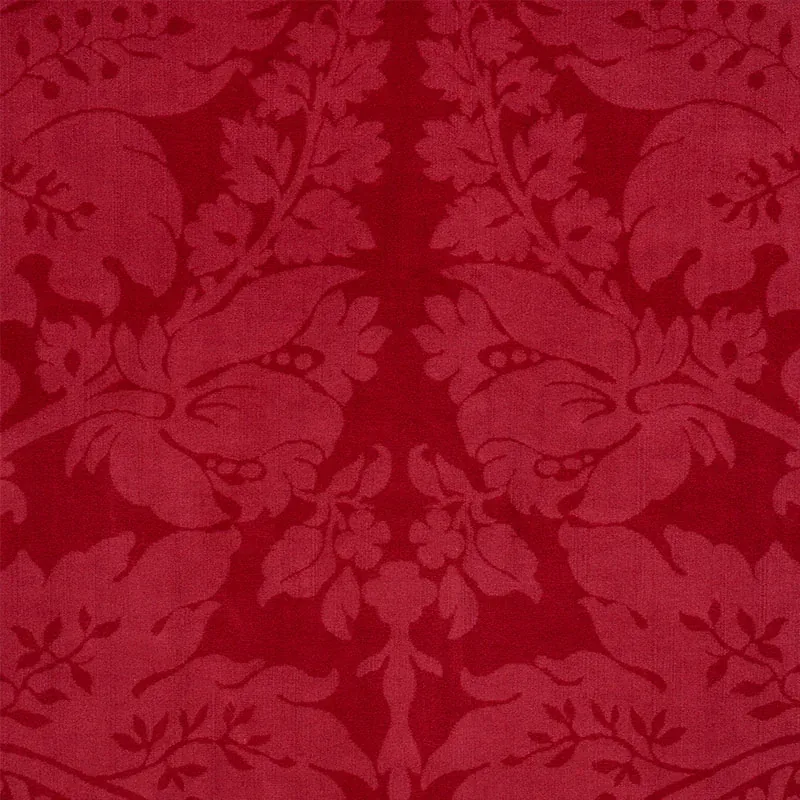 CORDWAIN VELVET Fabric – RED | Schumacher | Wallpaper Twins CORDWAIN VELVET fabric RED color by Schumacher
