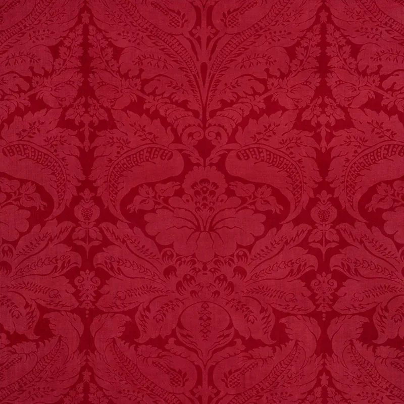 CORDWAIN VELVET fabric RED color by Schumacher