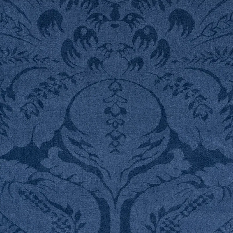 CORDWAIN VELVET Fabric – SAPPHIRE | Schumacher | Wallpaper T CORDWAIN VELVET fabric SAPPHIRE color by Schumacher