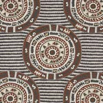 CORFU fabric BLACK NEUTRAL color by Schumacher
