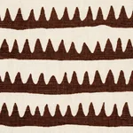 CORFU HAND PRINTED STRIPE Fabric – BROWN | Schumacher | Wall CORFU HAND PRINTED STRIPE fabric BROWN color by Schumacher