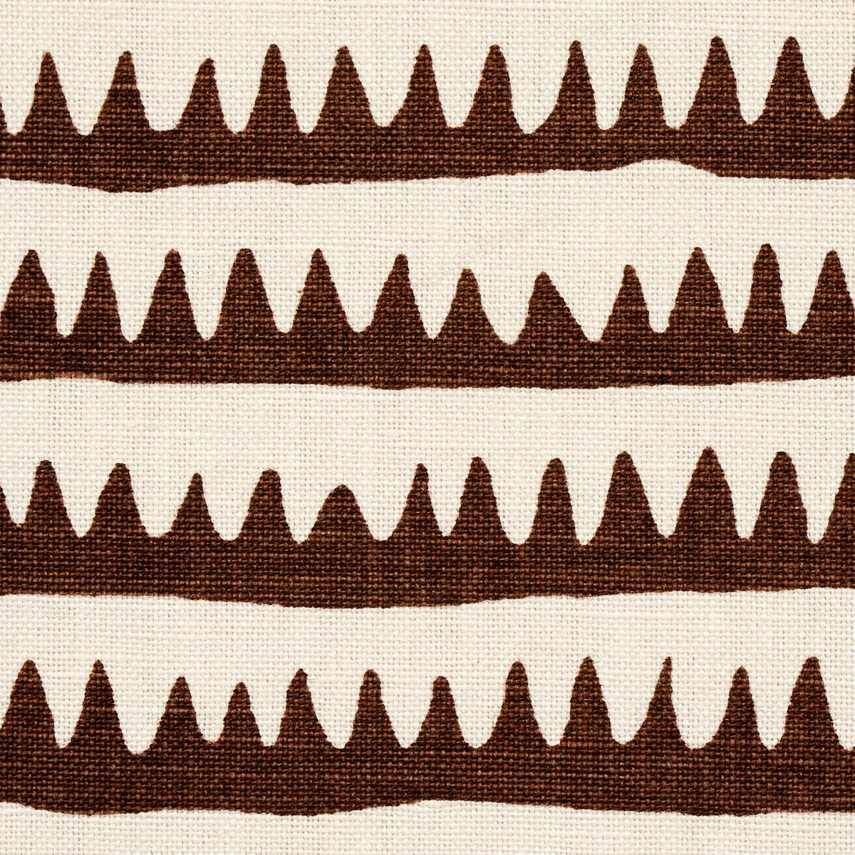 CORFU HAND PRINTED STRIPE Fabric – BROWN | Schumacher | Wall CORFU HAND PRINTED STRIPE fabric BROWN color by Schumacher