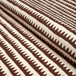 CORFU HAND PRINTED STRIPE Fabric – BROWN | Schumacher | Wall CORFU HAND PRINTED STRIPE fabric BROWN color by Schumacher