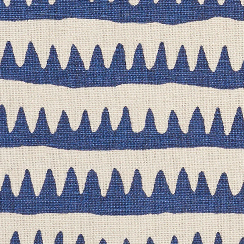 CORFU HAND PRINTED STRIPE Fabric – NAVY | Schumacher | Wallp CORFU HAND PRINTED STRIPE fabric NAVY color by Schumacher
