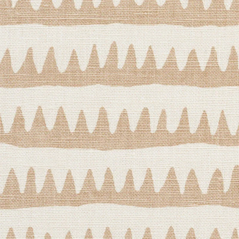 CORFU HAND PRINTED STRIPE Fabric – SAND | Schumacher | Wallp CORFU HAND PRINTED STRIPE fabric SAND color by Schumacher