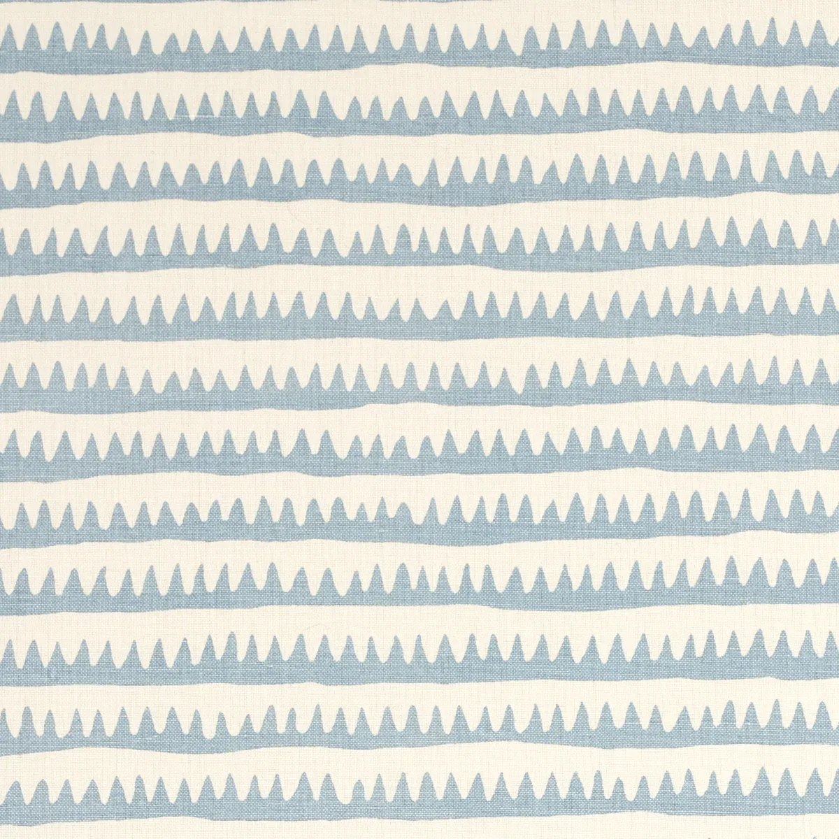 CORFU HAND PRINTED STRIPE fabric SKY color by Schumacher