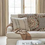 CORFU Fabric – NAVY MULTI | Schumacher | Wallpaper Twins CORFU fabric NAVY MULTI color by Schumacher